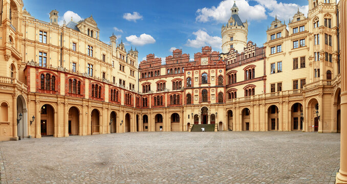 Schloss Schwerin Innenhof Deutschland