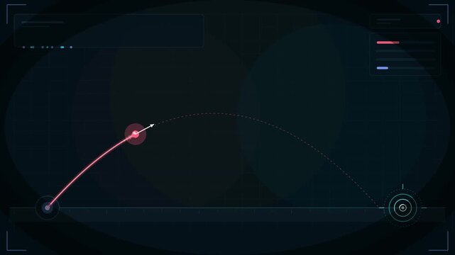 Neural Physics AI In Flight Trajectory Correction Animation 4K