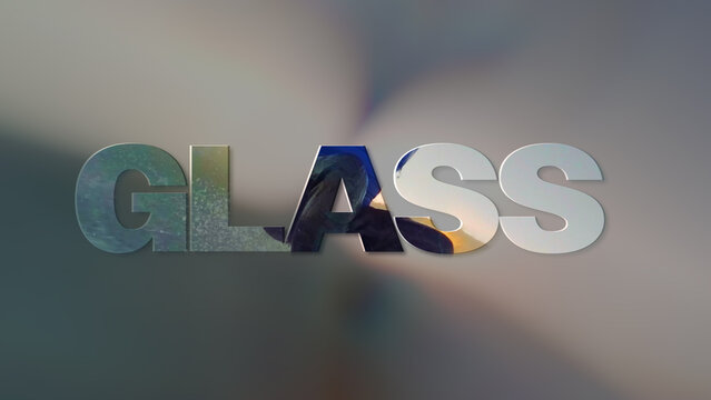 Cut Out Glass Overlay Titles
