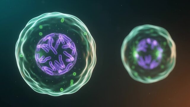 Macro Timelapse Of Asymmetric Division In Neuroblasts And Stem Cells