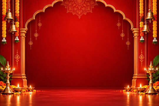 Elegant minimal Indian festive background