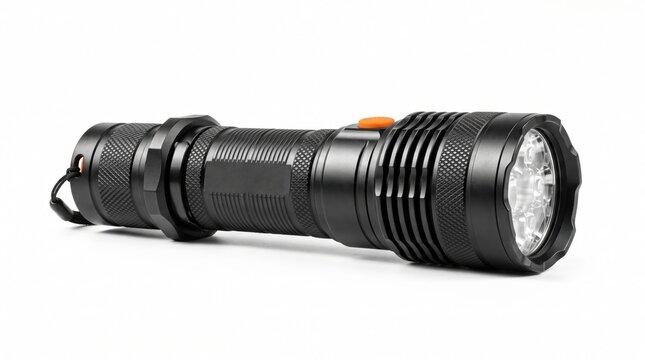 Durable high lumen flashlight with rugged textured body powerful flashlight rugged design