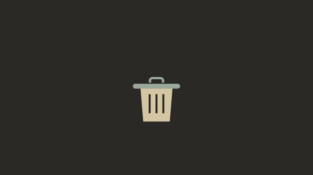 Trash can with crossed out document icon on top