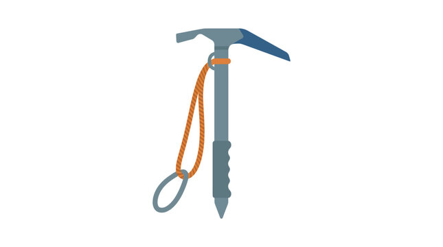 Mountaineering Ice Axe Vector Illustration