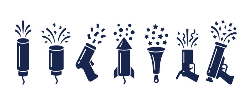 Spray paint cans with different nozzle designs. Graffiti art tools and spray paint cans. Airbrush, fat cap, slim cap, medium cap, wide cap, low pressure. Vector illustration.