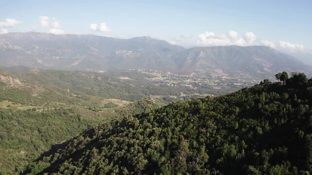 Sarrola-Carcopino, Corse du Sud, vue a&eacute;rienne de drone