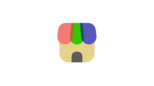 Business shop icon animation