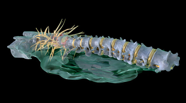 Spinal anatomy delineates: disc herniation, nerve compression, degenerative changes, orthopedic issue, neurological effects, acute pain, persistent discomfort.