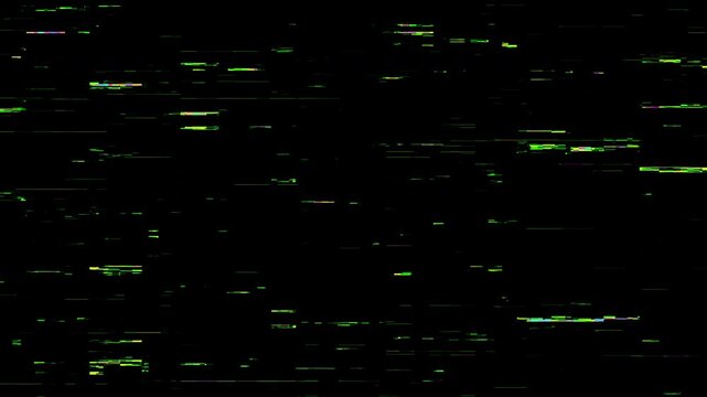 Digital pixel giltch noise tv screen Error Video Damage broadcasting animation