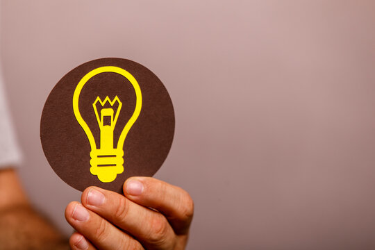 Conceptual image of a lightbulb representing new ideas, innovation, and inspiration.