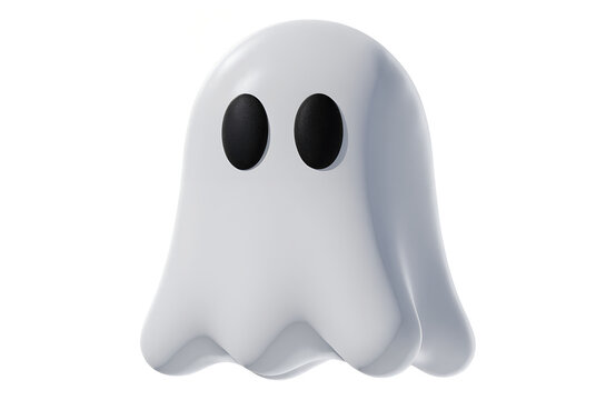 Spooky Ghost Halloween Isolated, Halloween Ghost Spirit Party Character, Haunted Ghost Transparent Background