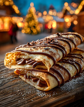 Crepe mit Nutella, Weihnachtsmarkt