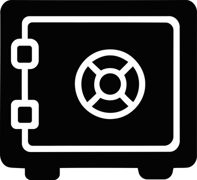Secure safe with circular dial against clean background for financial security concept Isolated on transparent background