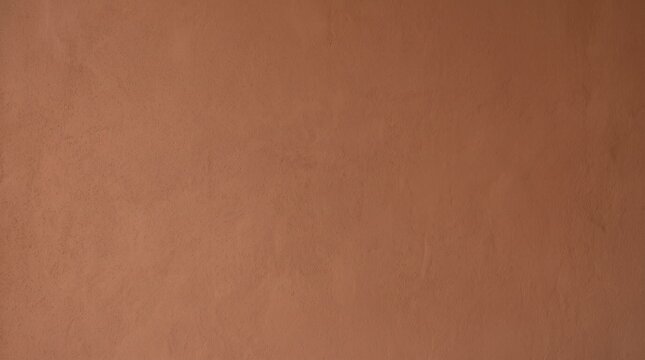 Terracotta plaster wall texture provides a warm plain background with subtle surface grain.