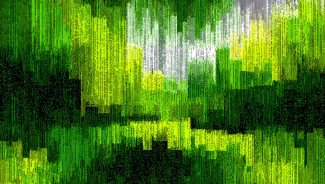 A dither pattern bitmap texture tilted border modern abstract background glitch screen with flicker pixels effect a panoramic illustration 8 bit pixel art retro video arcade game green background