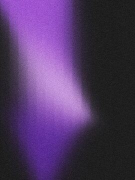 Luminous purple light gradient on dark background with retro grainy texture