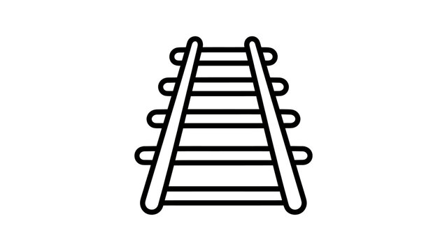 Train railway tracks for transportation and travel routes overhead.