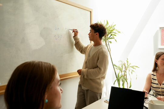 Teacher Explains Math Concepts