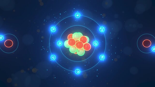 H2O Water Molecule &ndash; 3D Animation of Chemical Bonding Between Oxygen and Hydrogen. Prores 4444 4k animation.