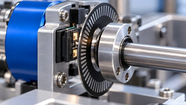 Optical Rotary Encoder Measuring Industrial Shaft Position