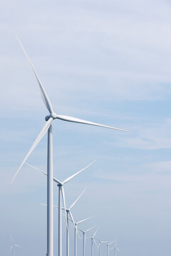 Offshore wind farm at the sea