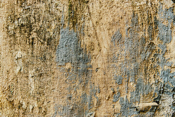 stucco wall texture with moisture marks and weathered paint © Nacho