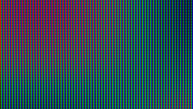 RGB aperture grille phosphor stripes macro