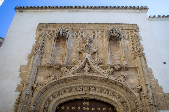 Front elevation of the Convent of La Encarnaci&oacute;n in Arcos de la Frontera, C&aacute;diz, Andalusia, Spain