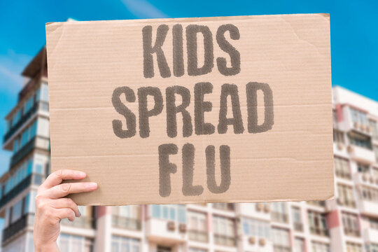 "Kids spread flu" Schools drive winter infections. CHILDREN. FLU. SCHOOLS. INFECTION. CLASSROOM.