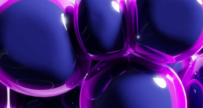 Bubbles galaxy dream liquid ( Abstract motion background)