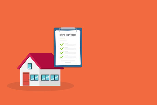 House inspection and Survey Clipboard Concept