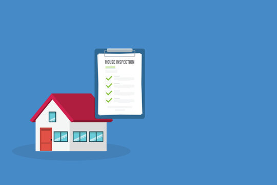 House inspection and Survey Clipboard Concept
