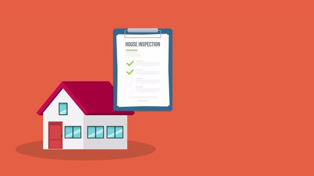 House inspection and Survey Clipboard Concept
