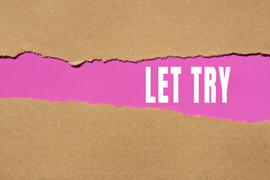 Let Try Concept for Action Effort and New Opportunities
