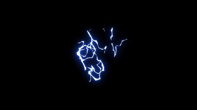 Magic blast spark FX with glittering light trails, cartoon explosion elements, and flash energy bursts on black screen. Looping 2D animation ideal for motion graphics and fantasy overlays.