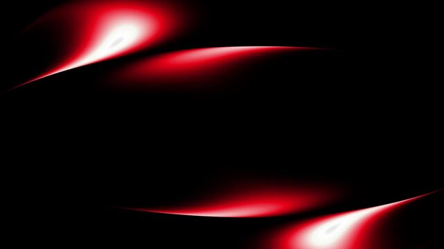 Abstract Red Glow, Neon Light Waves and Fluid Motion Background Animation