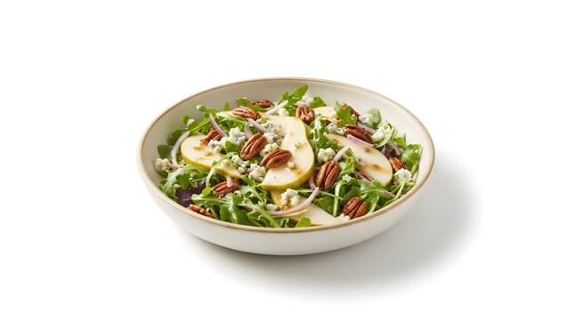 Thanksgiving Day Food Pear and pecan salad - High Quality Modern Digital Asset for Design and Commercial Concept