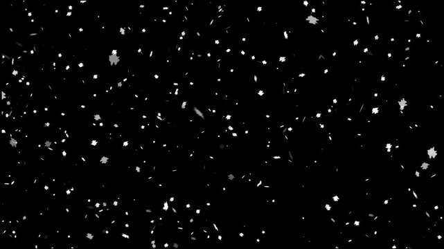  falling snow animation black background, 