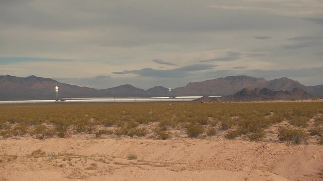 Ivanpah solar electric generating system in the mojave desert