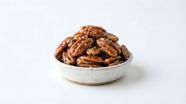 Thanksgiving Day Food Maple glazed pecans prepared - High Quality Modern Digital Asset for Design and Commercial Concept