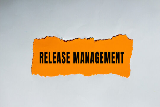 Release Management text concept photo