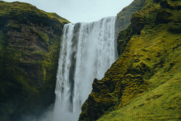 Skogafoss Waterfall on the South Coast of Iceland © Felipe