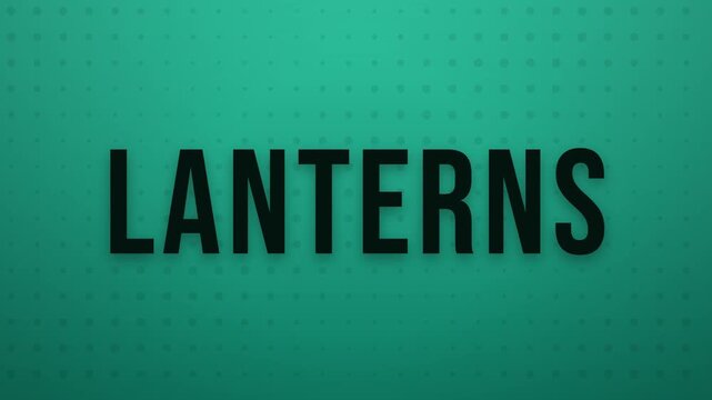 Lunar New Year February 6 2027 kinetic text with zoom and curtain transitions in jade green and gold