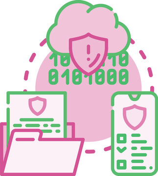 System illustrating confidential data sanitization concepts, including information security settings, digital privacy processes, and compliance for secure document management databases