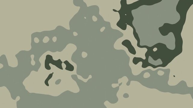Dynamic army camo liquid texture background animation. Perfect for military, tactical, and modern design projects.
