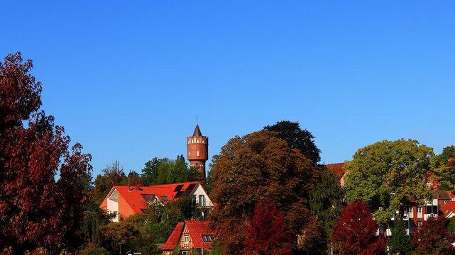 the historic german city of eutin 4k video