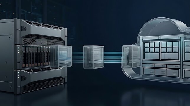Hybrid Cloud Data Migration from On Premises Server Infrastructure