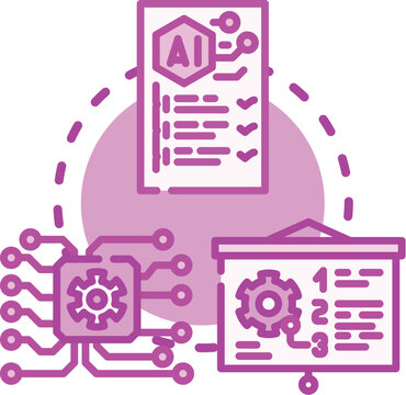 Junior data analyst role concept. Cleaning analysis, trends visualization, analytics sql icon vector illustration