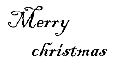 Merry christmas text isolated on transparent background © Osman Hadi