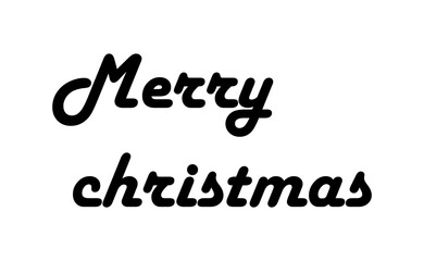 Merry christmas typography isolated on transparent background © Osman Hadi